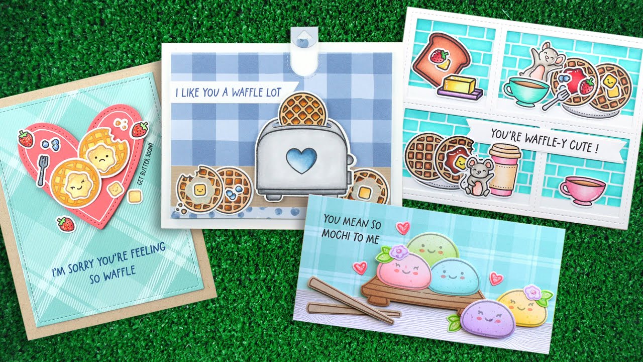 Intro to A Waffle Lot & You Mean So Mochi + 4 cards from start to finish