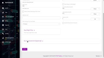 How to Create new quota based (limited) plan | PHP Radius