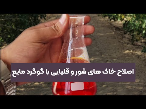 اصلاح خاک های شور و قلیایی با گوگرد مایع
