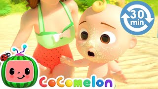 [ 30 MIN LOOPED ] The Beach Song | @CoComelon | for Kids | Sing Along With Me! | Baby Learning Songs