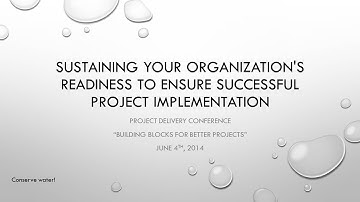 2014 Project Delivery Session 09 Part 4 Project Management - A PSP Forum