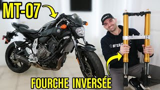 Fourche De R6 Sur Yamaha Mt-07 Accidentée