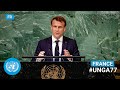 Franais  france  president addresses united nations general debate 77th session  unga