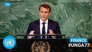 (Français) 🇫🇷 France - President Addresses United Nations General Debate, 77th Session | #UNGA