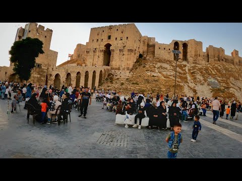 ALEPPO sunset walk, Around Aleppo Citadel | SYRIA 2022