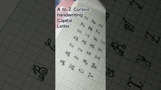 A to Z Capital Letters Writing Practice ✍️ | Beautiful English Handwriting for Beginners 🔥 #Shorts