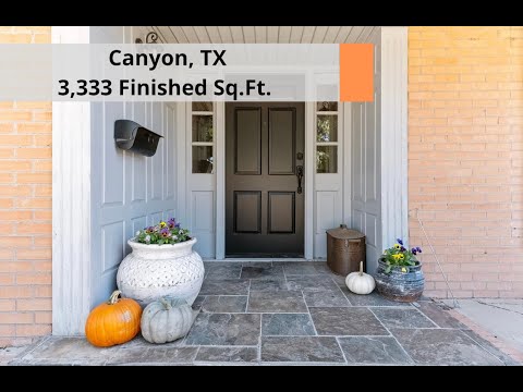 2500 12th Avenue, Canyon, TX home video tour
