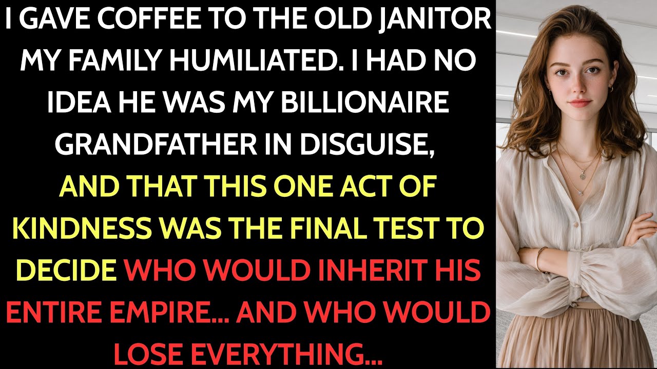 I Thought He Was Just a Janitor — But He Was My Rich Grandpa Testing Me