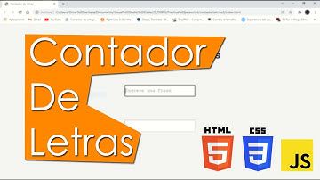 CONTADOR DE LETRAS CON HTML, CSS Y JAVASCRIPT