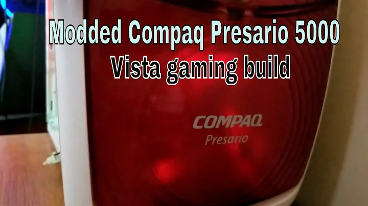 Compaq Presario 5000 case mods for Windows Vista gaming PC