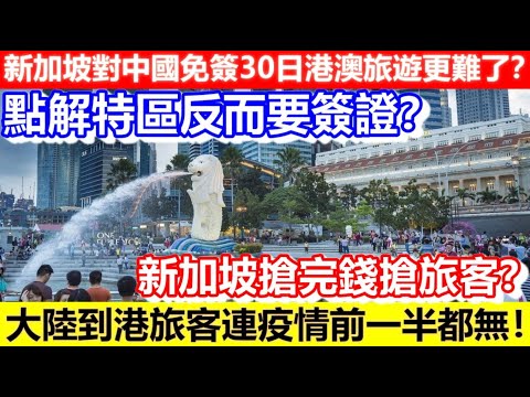 🔴新加坡對中國免簽30日港澳旅遊更難了？點解特區反而要簽證？大陸到港旅客連疫情前一半都無！新加坡搶完錢搶旅客？｜CC字幕｜Podcast｜日更頻道 #新加坡 #旅遊 #旅客 #港澳 #簽證