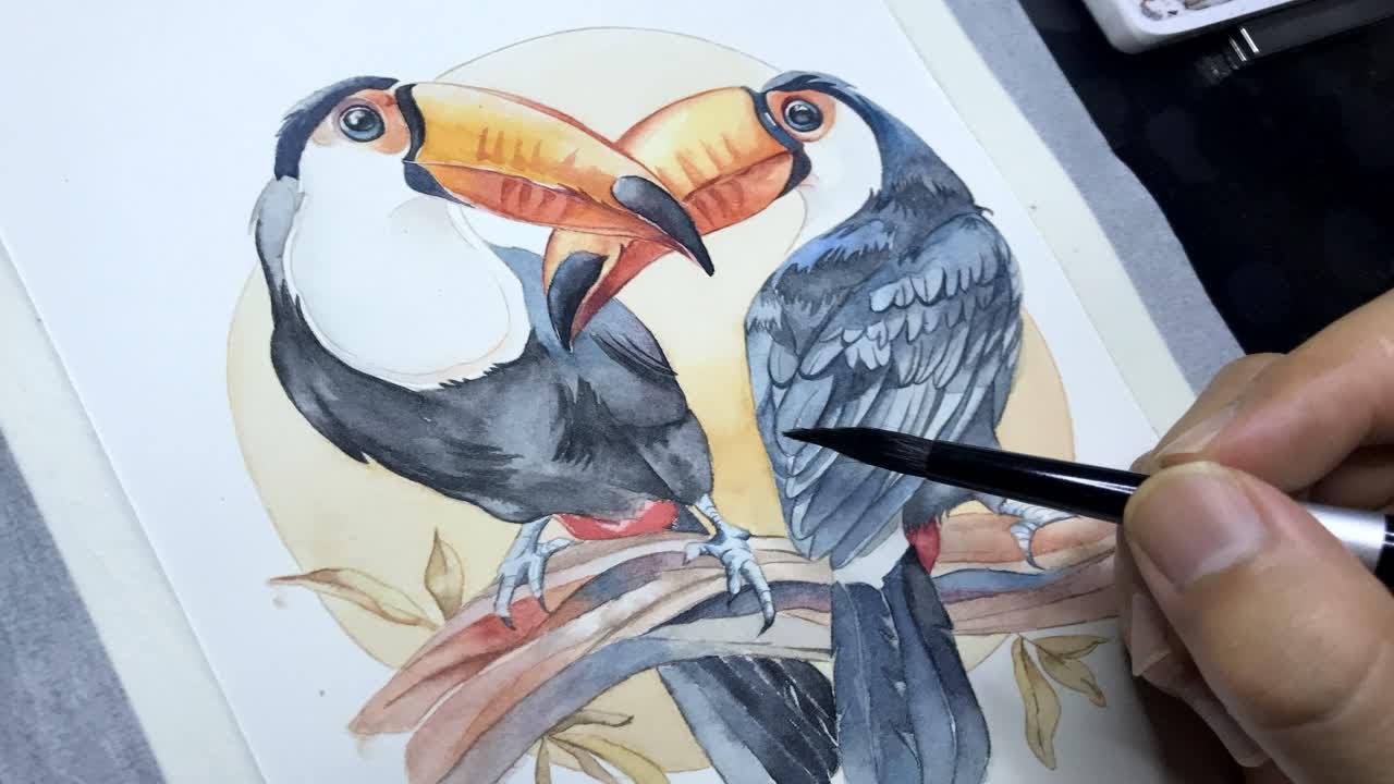 花鸟图2 王宝钦花鸟画作品《荷香图》 - 荷花图- 99字画网