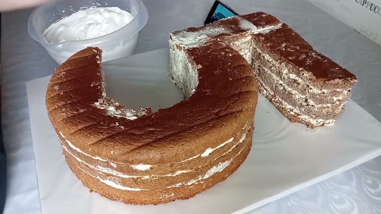 5 rəqəmli tortunu hazırlanması Rəqəm tortunun hazırlanması.#trendtortlar #cake  #оформленияторта