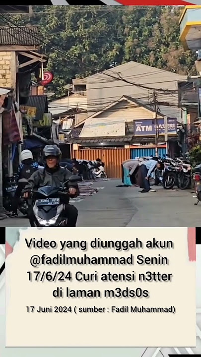Viral Pemotor Lewat Saat Warga Laksanakan Solat Idul Adha, Siapa Yang Salah ?