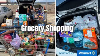 Come Grocery Shopping With Me Walmart & Sams Club