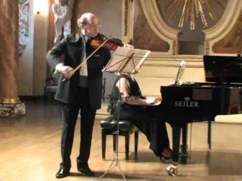 Michael Vaiman and Dina Yoffe play Mozart Sonata K454(1/3)