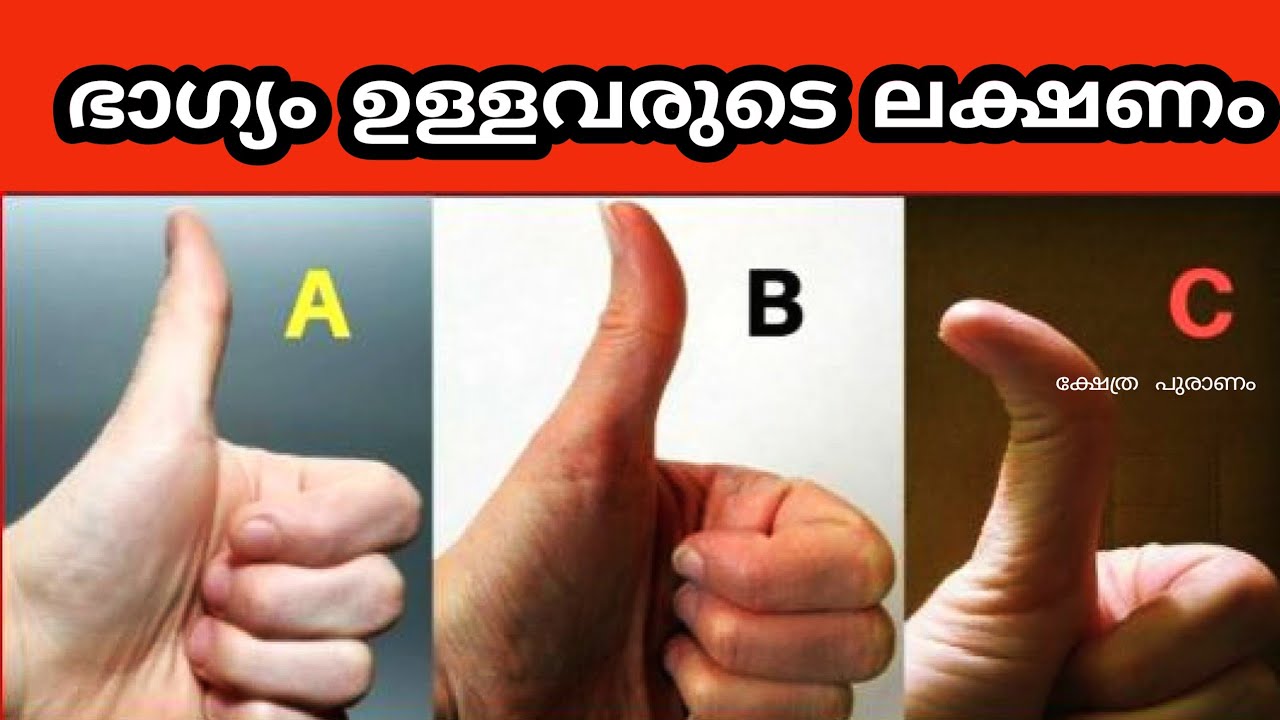 ഭാവി പ്രവചിക്കുന്ന പെരുവിരൽ.... പെരുവിരലിൽ ഒളിച്ചിരിക്കുന്ന ഭാഗ്യം