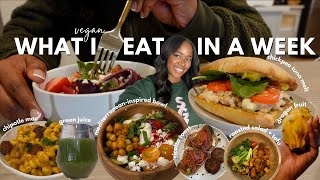 Vegan What I Eat In A Week 020 | chipotle mac, chickpea tuna melt, ricotta toast, green juice & more