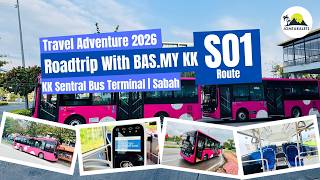 Our BAS.MY S01 Road Trip in Kota Kinabalu 🚍 | Cashless Ride, UMS & 1Borneo Views!
