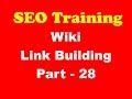SEO Training - Wiki Link Building