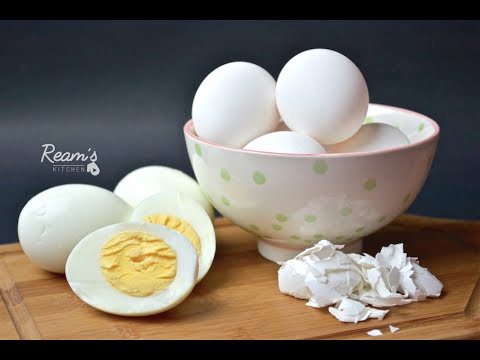 Hard Boiled Eggs || بيض مسلوق #أساسيات_ريم