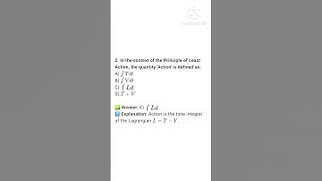 #PGTRB #PHYSICS #Unit2 principle of least action #classicalmechanics #practice Questions #newsylbs25