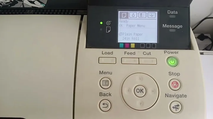 How to Find or Assign IP address in Canon iPF771 A1 Plotter