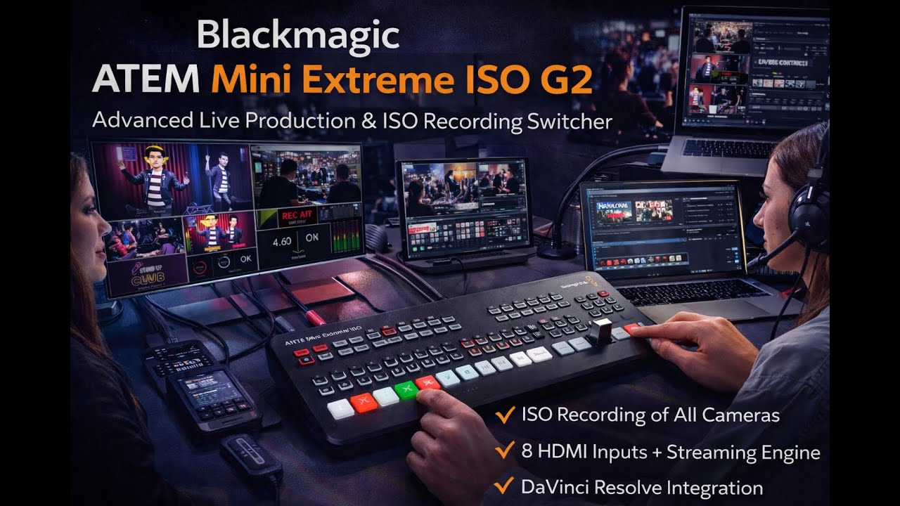 Blackmagic ATEM Mini Extreme ISO G2 — Real Broadcast Power for Blackmagic ATEM Mini Extreme ISO G2 — Real Broadcast Power for