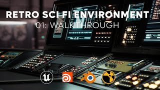 Retro Sci-Fi Environment: Walkthrough