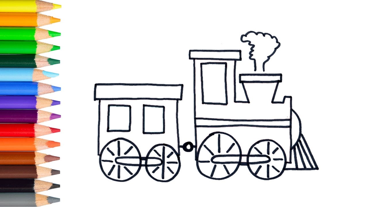 Learn How to Draw Easy Train Teach Drawing for Kids