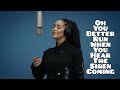 Jorja Smith - Blue Lights | Lyrics | A Colors Show.