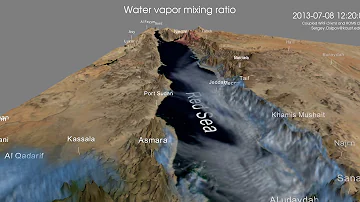 Numerical simulation of the Red Sea breeze and water vapor mixing ratio