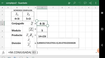 Tutorial Excel 365 operaciones con numeros complejos