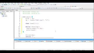 50. C language - Reading a data from a file.