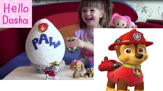Щенячий патруль игрушки открываем Большое яйцо! PAW toys unboxing Щенячий патруль игрушки открываем Большое яйцо! PAW toys unboxing