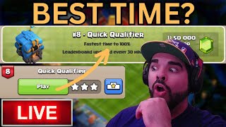 NEW Quick Qualifier Challenge! | Clash Of Clans LIVE #ClashwithHaaland #squadbusters