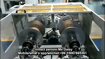 Double station twisted paper rope machine