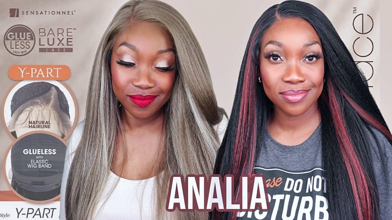 😍 NOT DISAPPOINTED! Sensationnel BARELACE Y PART ANALIA Wig Synthetic Hair  Glueless Bareluxe lace 