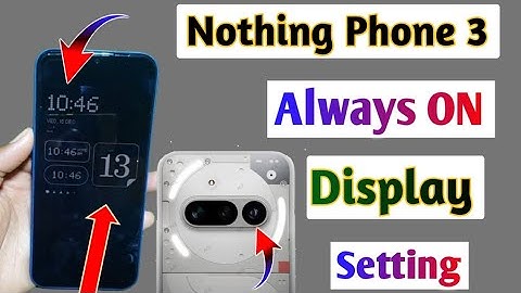 Nothing Phone 3 5G Always ON Display Setting || how to Always On display in nothing phone 3 5g