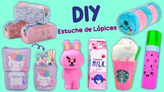 ESTUCHE Casero KAWAII Estilo KIPLING * DIY Maletín Lapicera PUSHEEN Útiles  Escolares REGRESO A CLASE 