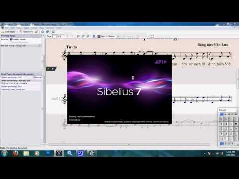 Hướng dẩn sử dụng PhotoScore (Chuyển PDF sang Sibelius) Import a PDF Into Sibelius
