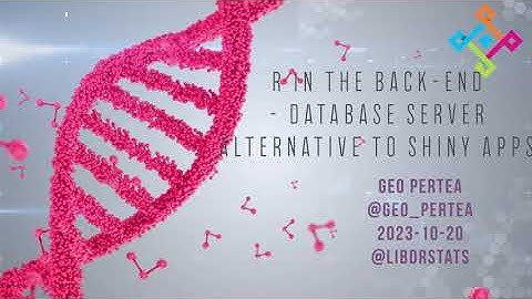 [2023-10-20] R in the back-end - database server alternative to Shiny apps