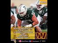 Here is a list of the Washington #Commanders Day 3 #NFLDraft selections #RaiseHail #NFL #BowieTV
