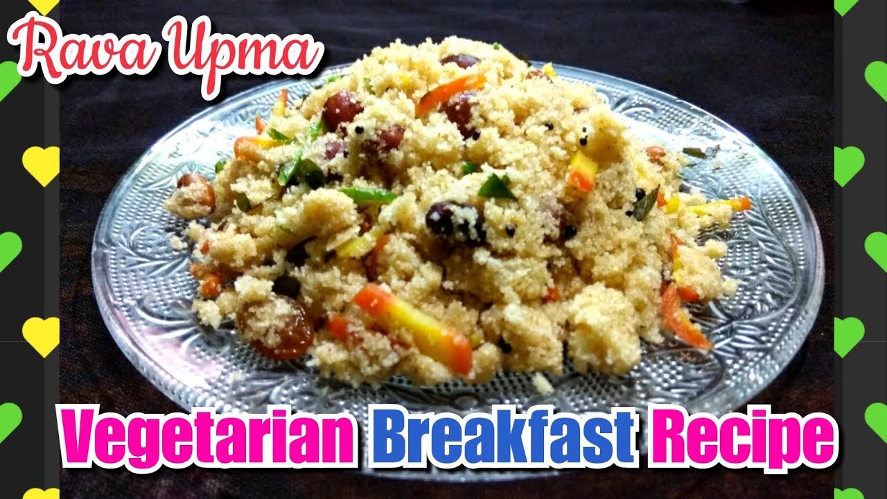 RAVA UPMA SOOJI UPMA NO ONION NO GARLIC HEALTHY BREAKFAST YouTube