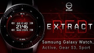 EXTRACT RED - animated - Samsung Galaxy Watch, Active, Gear S3, Sport screenshot 1