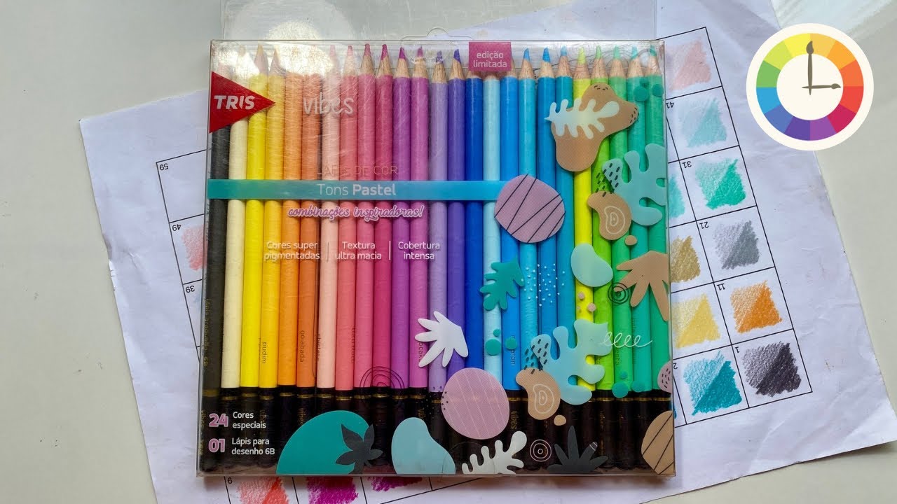 Lápis de cor TRIS Vibes Tons pastel