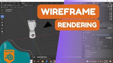 How to rendering with wireframe in blender