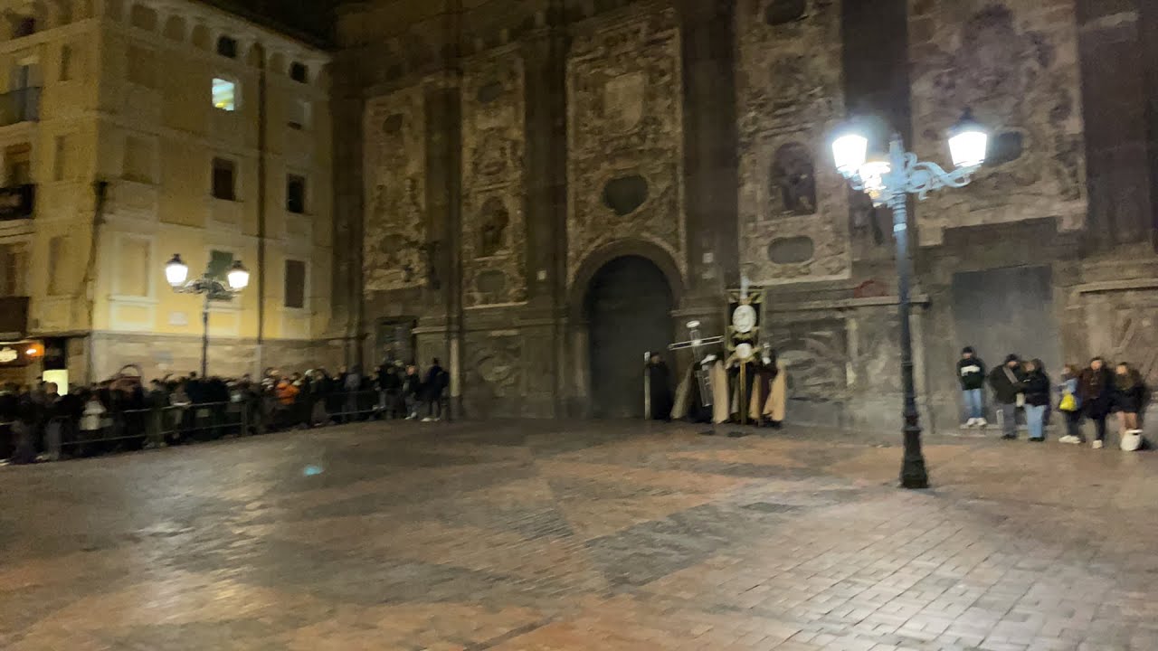 Huerto - Cierre de su procesión titular en San Cayetano. Semana Santa Zaragoza 2023 Martes Santo
