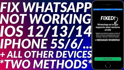 Fix WhatsApp iOS 12.5.7/13/14 | Fix iPhone 6 WhatsApp Update Problem | Fix WhatsApp Not Working iOS