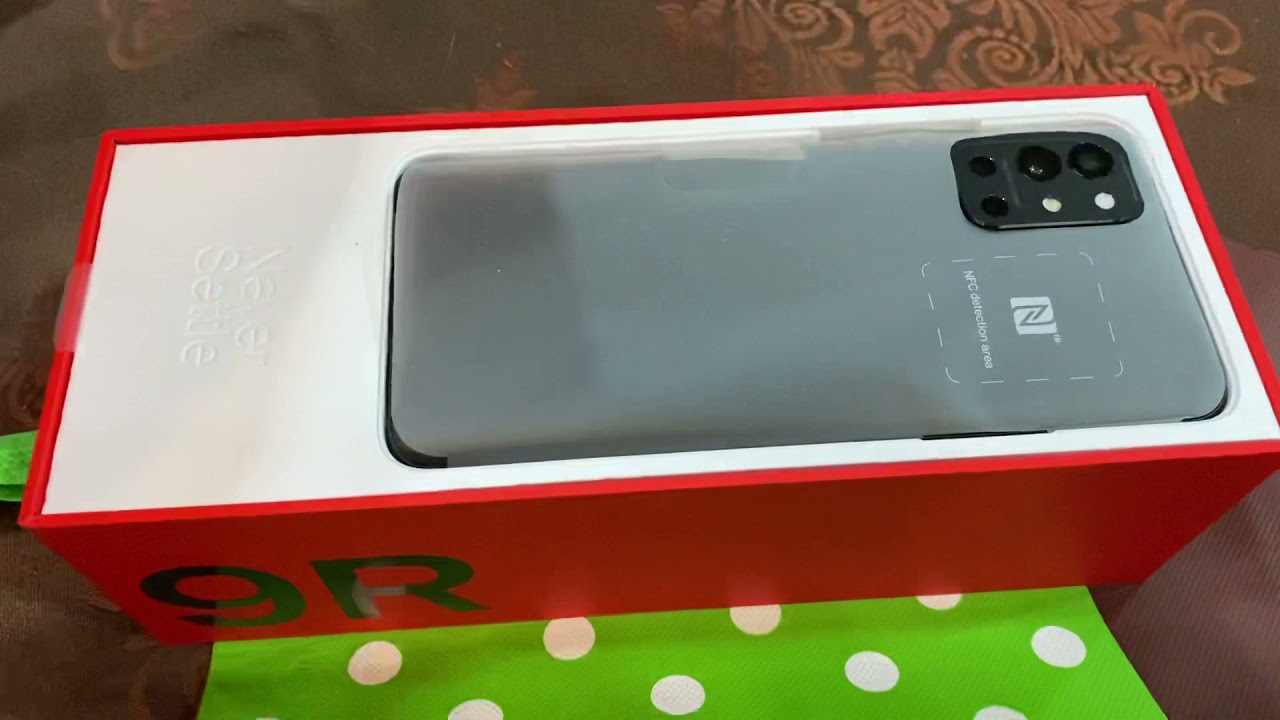 Oneplus 9R black unboxing